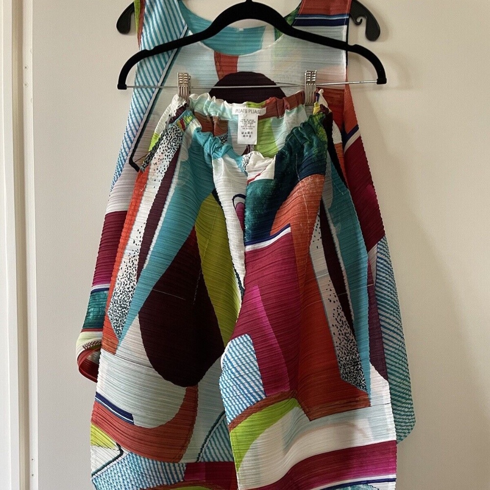 Issey Miyake Pleats Please dres 2pc. Pants and top JP3 US M